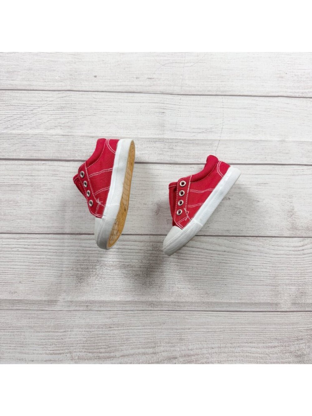 Cat & Jack Toddler Kids Red Canvas Slip On Sneakers Casual 7 - Picture 2 of 6